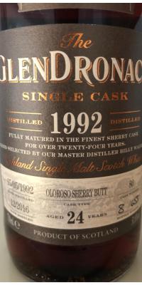 Glendronach 1992 Single Cask Oloroso Sherry Butt China Exclusive 51.8% 700ml