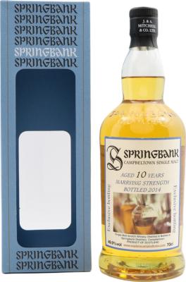 Springbank 10yo Marrying Strength Cadenhead Whisky Shop Campbeltown 49.9% 700ml