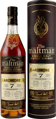 Ardmore 2010 MBl The Maltman Sherry Butt #3325 56.5% 700ml