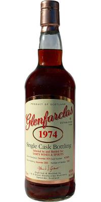 Glenfarclas 1974 Single Cask Bottling #10065 Sam's Wine & Spirits 49.9% 750ml