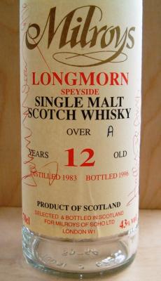 Longmorn 1983 Soh 43% 700ml