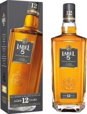 Label 5 12yo 40% 750ml