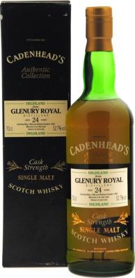 Glenury Royal 1966 CA Authentic Collection 24yo Oak Cask 52.7% 700ml