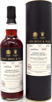 BenRiach 2010 BR #3742 Kirsch Import Germany 62.2% 700ml