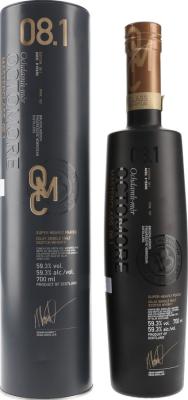 Octomore Edition 08.1 Masterclass 167 PPM 8yo 1st Fill American Oak Casks 59.3% 700ml