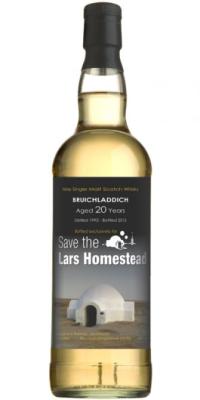 Bruichladdich 1992 DR Bourbon Hogshead #3799 Save the Lars Homestead 46% 700ml