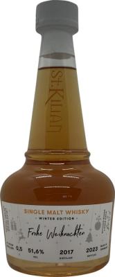 St. Kilian 2017 Frohe Weihnachten Winter Edition ex Kirschwein cherry wine 225L 51.6% 500ml