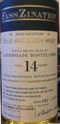 Laphroaig 1998 HL Refill Hogshead VF 10076 46% 700ml