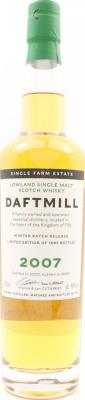 Daftmill 2007 Winter Batch Release Asia 6x First-fill bourbon barrels 40-42, 44-46/2007 46% 700ml