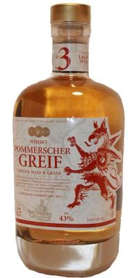 Pommerscher Greif 2010 3rd Edition Sherry Bourbon Casks 43% 700ml