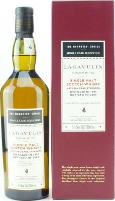 Lagavulin 1993 The Managers Choice Bodega Sherry European Oak #4477 54.7% 700ml