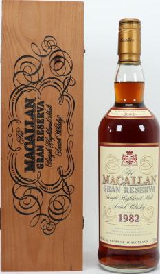 Macallan 1982 Gran Reserva Sherry Wood 40% 750ml