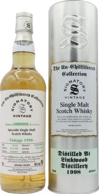 Linkwood 1998 SV The Un-Chillfiltered Collection Bourbon Barrels 11784 & 11785 46% 700ml