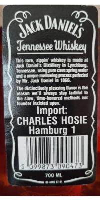 Jack Daniel's Old No. 7 Import: Charles Hosie Hamburg 1 43% 700ml