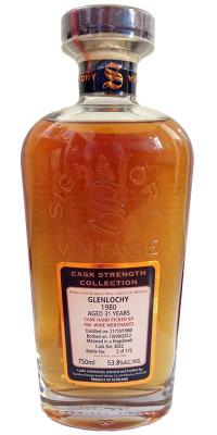 Glenlochy 1980 SV Cask Strength Collection #3022 K&L Wine Merchants 53.8% 750ml