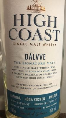 High Coast Dalvve Bourbon Casks 46% 700ml