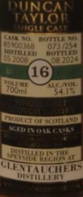Glentauchers 2008 DT 54.1% 700ml