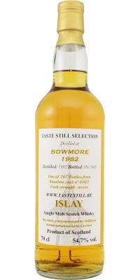 Bowmore 1982 TS Selection Bourbon Cask #85027 54.7% 700ml