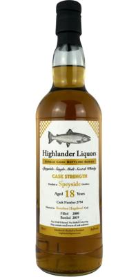 Speyside Distillery 2000 HiLi Single Cask Bottling Series Bourbon Hogshead #2794 56.2% 700ml