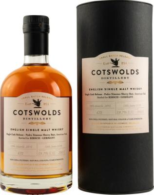 Cotswolds Distillery 2015 Small Batch Release Kirsch Whisky 59.7% 700ml