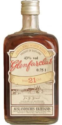 Glenfarclas 21yo Single Malt Scotch Whisky DVC Handelsgesellschaft 43% 750ml