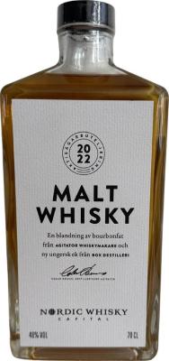 Malt Whisky Aktieagarbuteljering 2022 Bourbon Hungarian Oak Nordic Whisky Capital 46% 700ml