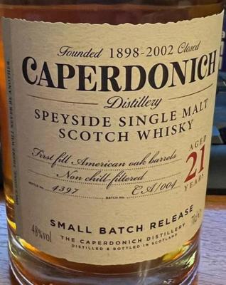 Caperdonich 21yo 1st Fill American Oak Barrels 48% 700ml