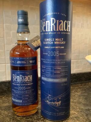 BenRiach 2005 Single Cask Bottling Port Hogshead #6705 Premium Spirits 57.9% 700ml