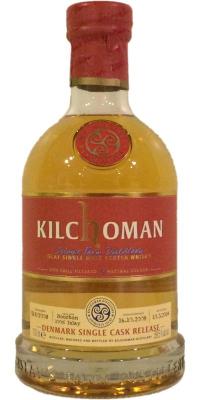 Kilchoman 2008 Denmark Single Cask Release Bourbon 518/2008 59.5% 700ml