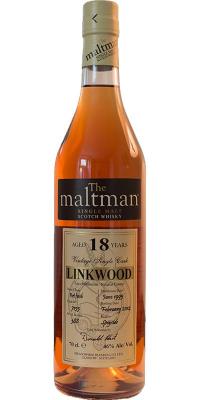 Linkwood 1995 MBl The Maltman Bourbon Cask + Port Finish #7135 46% 700ml