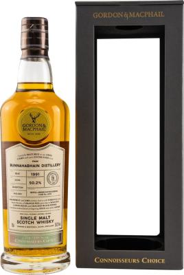 Bunnahabhain 1991 GM Connoisseurs Choice Cask Strength 29yo Refill American Hogshead #3078 50.2% 700ml