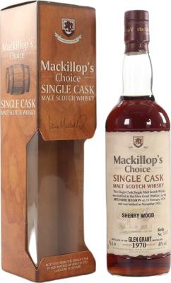 Glen Grant 1970 McC Single Cask Sherry Wood 43% 700ml