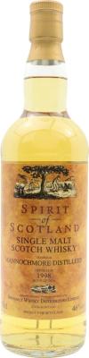 Mannochmore 1998 GM Spirit of Scotland Refill American Hogshead #5270 van Wees 46% 700ml