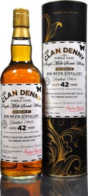 Ben Nevis 1969 HH The Clan Denny Refill Bourbon Hogshead DL 8148 47.8% 700ml