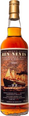 Ben Nevis 1990 JW Great Ocean Liners Very Dark Sherry Cask #0218 The Whiskyship Luzern 2015 60.4% 700ml