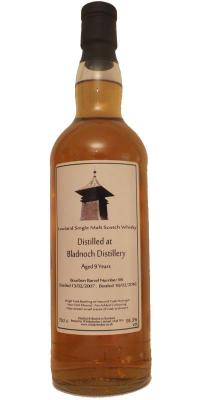 Bladnoch 2007 WhB Bourbon Barrel #98 58.3% 700ml