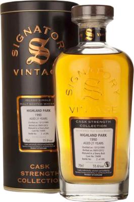 Highland Park 1990 SV Cask Strength Collection Sherry Butt #15694 55.6% 700ml