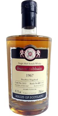 Bunnahabhain 1967 MoS Bourbon Hogshead #3315 41.1% 700ml