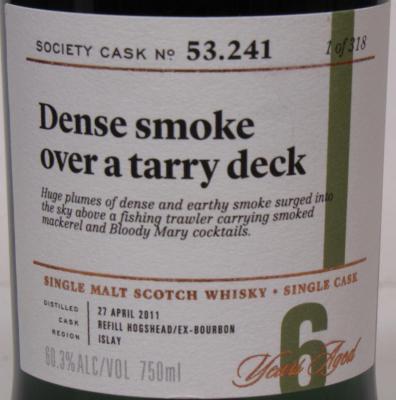 Caol Ila 2011 SMWS 53.241 Refill Ex-Bourbon Hogshead 60.3% 750ml