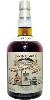 Springbank 1966 Local Barley Oak Bourbon Cask Taiwan 54.8% 750ml