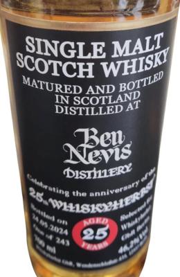 Ben Nevis 25yo Whhb 25th Whiskyherbst 46.2% 700ml