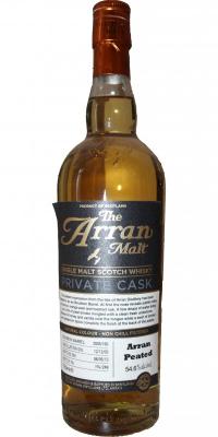 Arran 2005 Private Cask Peated Bourbon Barrel 2005/160 54.6% 750ml