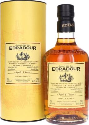 Edradour 2012 Sauternes Cask Matured 1st Fill Sauternes Hogsheads 48.2% 700ml