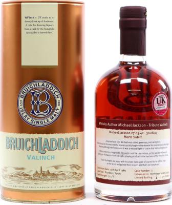 Bruichladdich 1989 Valinch Michael Jackson Tribute #3 52.7% 500ml