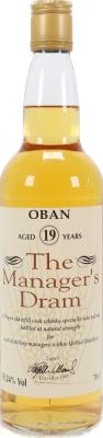 Oban 19yo The Manager's Dram Refill Cask 59.24% 700ml
