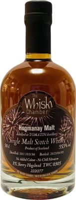 Tomatin 2011 WCh Hogmanay Malt PX Sherry Hogshead 55.9% 500ml