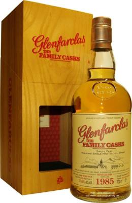 Glenfarclas 1985 The Family Casks Release W18 4th Fill Hogshead #2784 41.6% 700ml