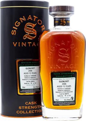 Glenlivet 2006 SV 1st Fill Sherry Butt 53.3% 700ml