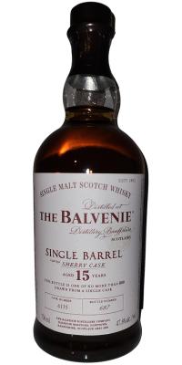 Balvenie 15yo Single Barrel Sherry Cask European Oak Sherry Butt 47.8% 750ml