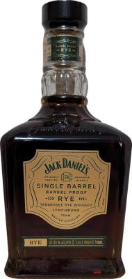 Jack Daniel's Single Barrel Barrel Proof Rye Charred New American Oak 67.05% 750ml